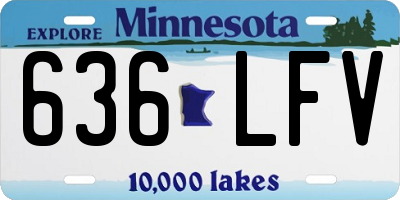 MN license plate 636LFV