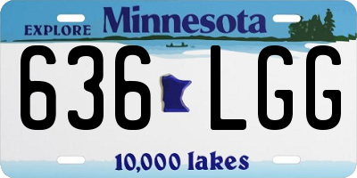 MN license plate 636LGG