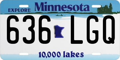 MN license plate 636LGQ