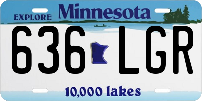 MN license plate 636LGR