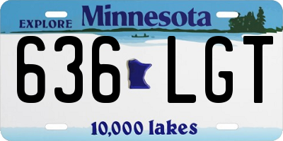 MN license plate 636LGT