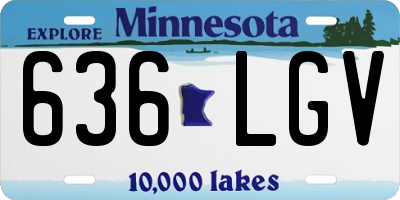 MN license plate 636LGV