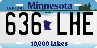 MN license plate 636LHE