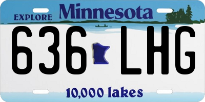 MN license plate 636LHG