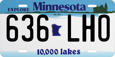 MN license plate 636LHO