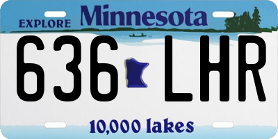 MN license plate 636LHR