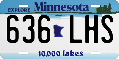 MN license plate 636LHS