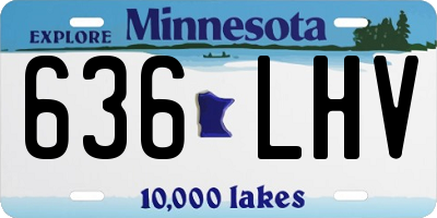 MN license plate 636LHV