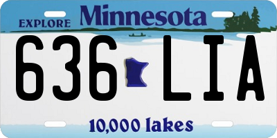 MN license plate 636LIA