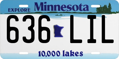 MN license plate 636LIL