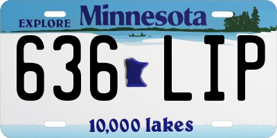 MN license plate 636LIP