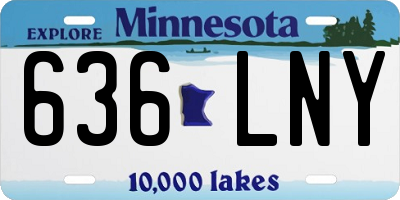 MN license plate 636LNY