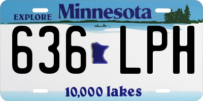 MN license plate 636LPH