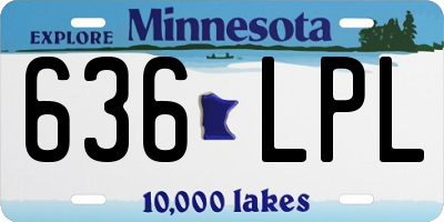 MN license plate 636LPL