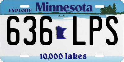 MN license plate 636LPS