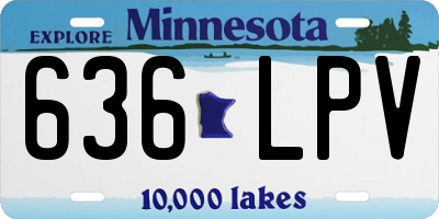 MN license plate 636LPV