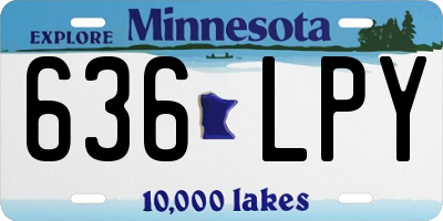 MN license plate 636LPY