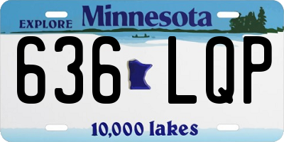 MN license plate 636LQP