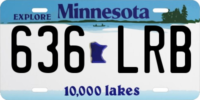 MN license plate 636LRB