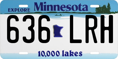 MN license plate 636LRH