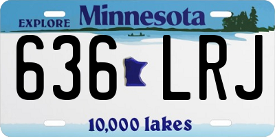 MN license plate 636LRJ