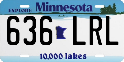 MN license plate 636LRL