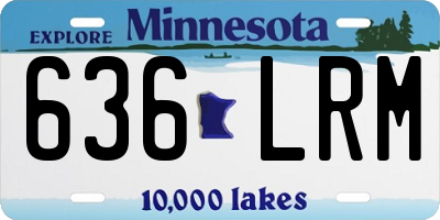 MN license plate 636LRM