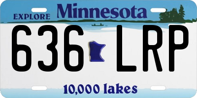 MN license plate 636LRP