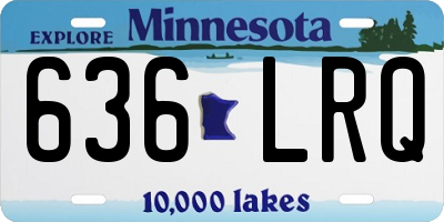 MN license plate 636LRQ