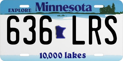 MN license plate 636LRS