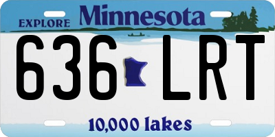 MN license plate 636LRT