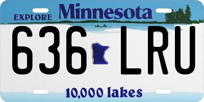 MN license plate 636LRU