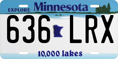 MN license plate 636LRX