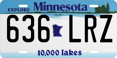 MN license plate 636LRZ