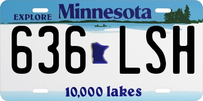 MN license plate 636LSH