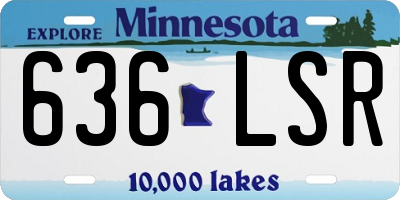 MN license plate 636LSR