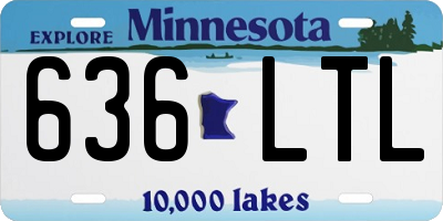 MN license plate 636LTL