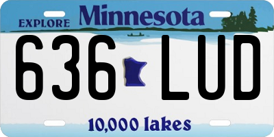 MN license plate 636LUD