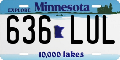 MN license plate 636LUL