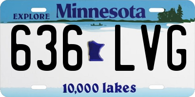 MN license plate 636LVG