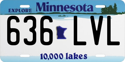 MN license plate 636LVL