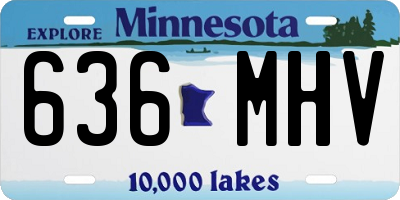 MN license plate 636MHV