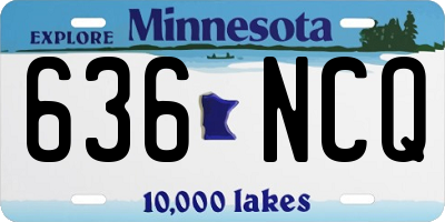 MN license plate 636NCQ