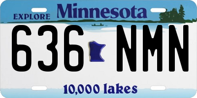MN license plate 636NMN