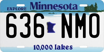 MN license plate 636NMO