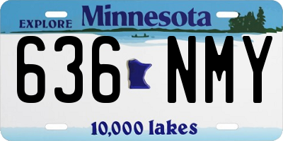 MN license plate 636NMY