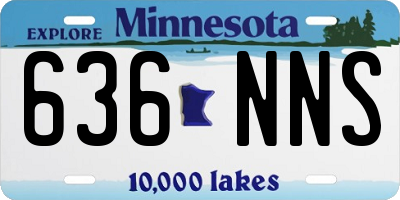 MN license plate 636NNS