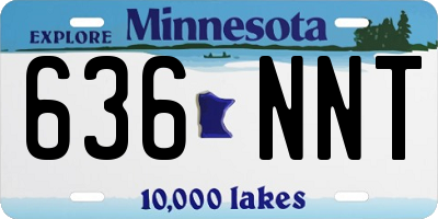 MN license plate 636NNT