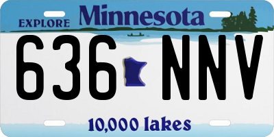 MN license plate 636NNV