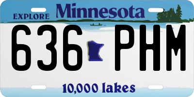 MN license plate 636PHM
